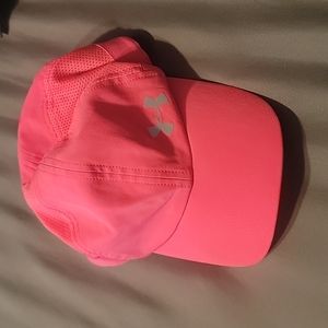 Pink under armour hat